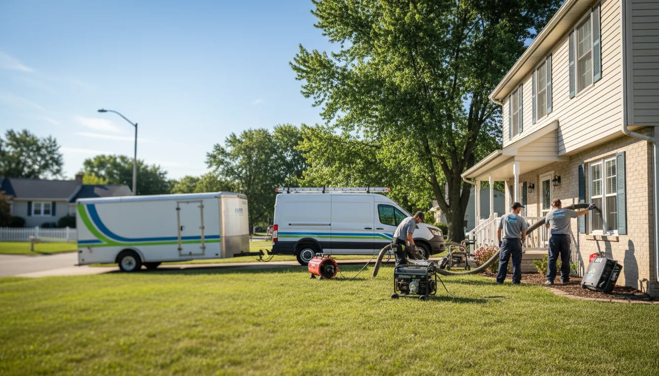 Flooded Basement Restoration And Cleanup With Repair in Foxboro, WI near me